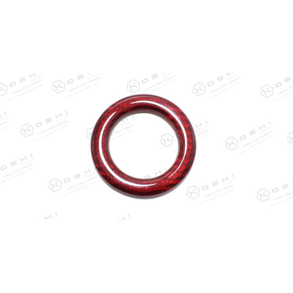 Mercedes Benz SLK R172 Stop Engine Push Button Key Frame Red - Carbon Fibre