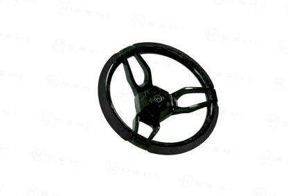 Carbon Fiber 3-Spoke Steering Wheel ROUND – KOSHI Design - Carbon Fibre