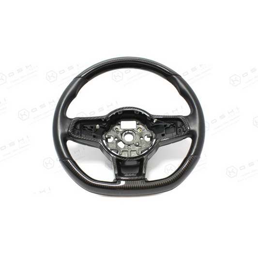 VW GOLF MK7 GTI Steering Wheel Cover - Carbon Fibre - Koshi Group Store