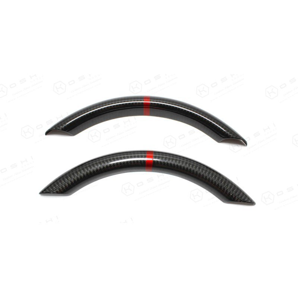 VW GOLF MK7 GTI/R Steering Wheel Upper Part Cover Red - Carbon Fibre - TMC Motorsport