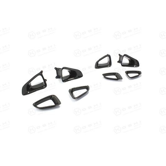 Jaguar F-Type Headrest Inserts - Carbon Fibre - TMC Motorsport