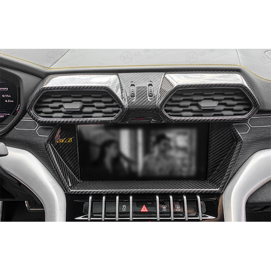 Lamborghini Urus Dashboard Screen/Radio Frame Cover - Carbon Fibre - Koshi Group Store