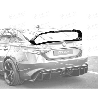 Alfa Romeo Giulia GTAm Carbon Fibre Spoiler - Carbon Fibre - TMC Motorsport