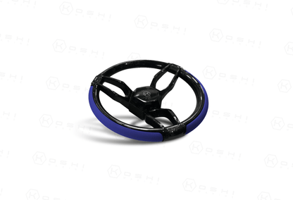 Carbon Fiber 3-Spoke Steering Wheel ROUND – KOSHI Design - Carbon Fibre