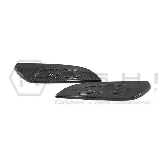 Porsche 911 GT3 Rear Spoiler Side Plates Wings - Carbon Fibre