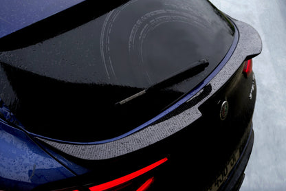 Alfa Romeo Stelvio Boot Duck Rear Spoiler - Carbon Fibre
