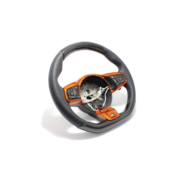 Jaguar F-Type R Steering Wheel Upper & Lower Parts - Carbon Fibre - TMC Motorsport