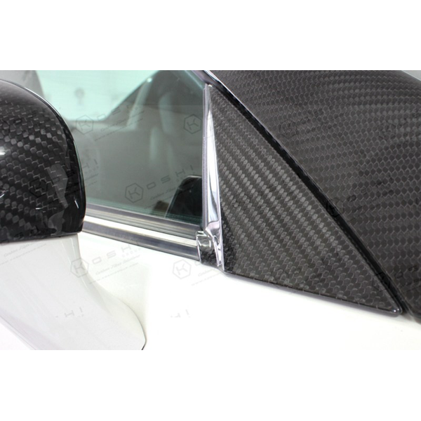 Mercedes Benz SLK R172 External Door Triangles Trim Cover - Carbon Fibre