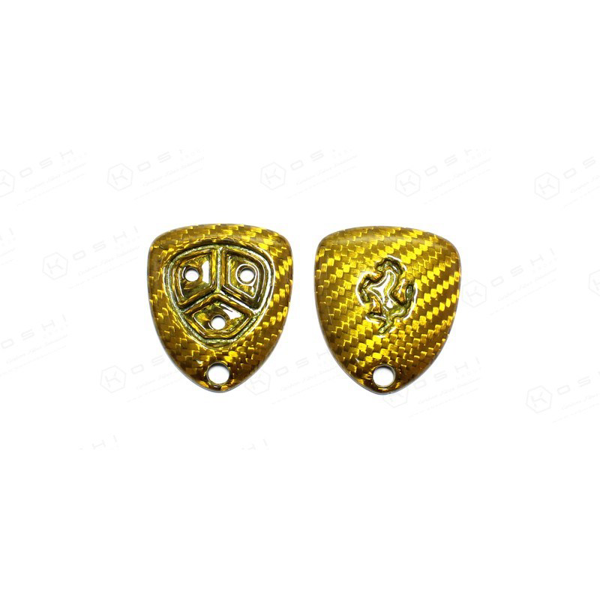 Ferrari 458 , 599 GTB , FF , California Remote Key Fob Yellow - Carbon Fibre - TMC Motorsport
