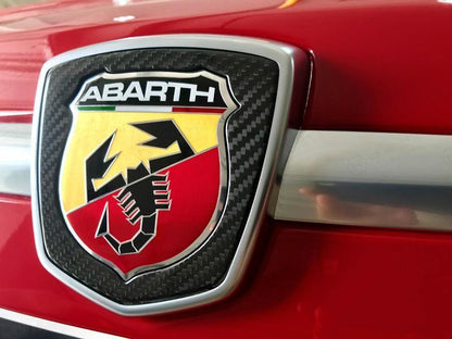 Abarth 500/595 Front Logo Frame - Carbon Fibre Koshi Group Store
