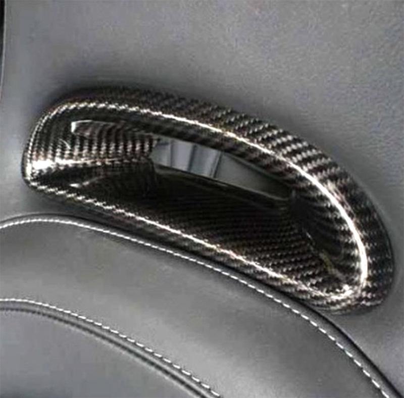 Abarth 500/595 Headrest Insert - Carbon Fibre Koshi Group Store
