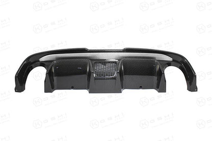 Abarth 500 Double Exhaust Diffuser 595 Style - Carbon Fibre Koshi Group Store