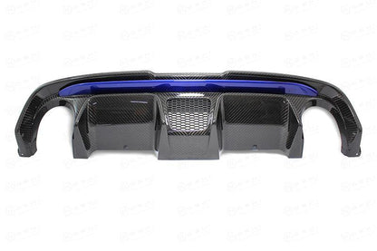 Abarth 500 Double Exhaust Diffuser 595 Style - Carbon Fibre Koshi Group Store