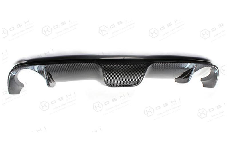 Abarth 500 Double Exhaust Diffuser - Carbon Fibre Koshi Group Store