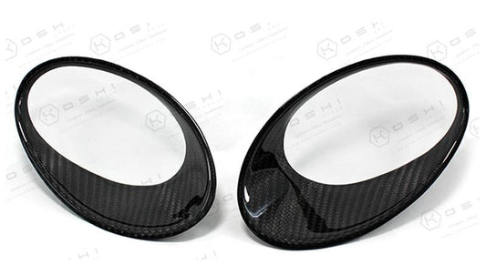 Abarth 500 Headlights Frame Cover - Carbon Fibre Koshi Group Store