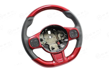 Abarth 595 Steering Wheel Trim - Carbon Fibre - TMC Motorsport
