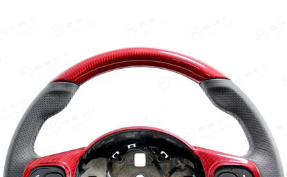 Abarth 595 2016> Upper Part Steering Wheel Cover - Carbon Fibre - TMC Motorsport