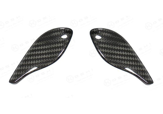 Abarth 595 Steering Wheel Thumb Grips Cover - Carbon Fibre Koshi Group Store
