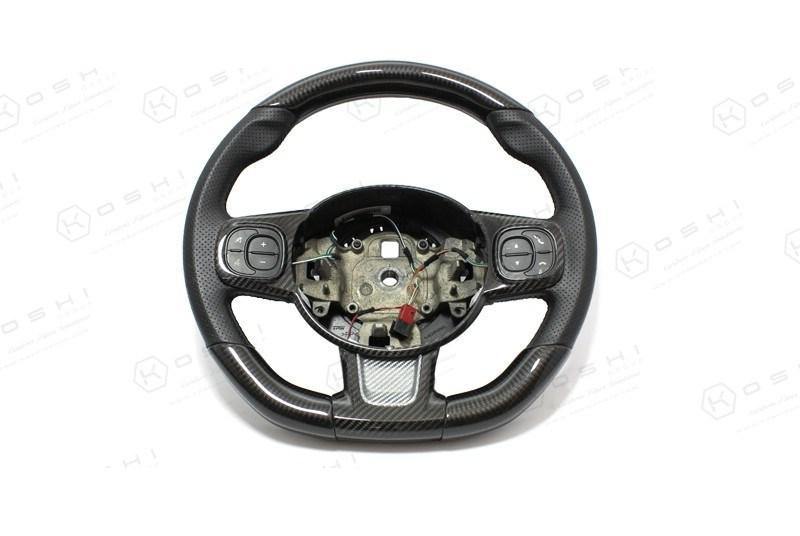 Abarth 595 Steering Wheel Trim - Carbon Fibre Koshi Group Store
