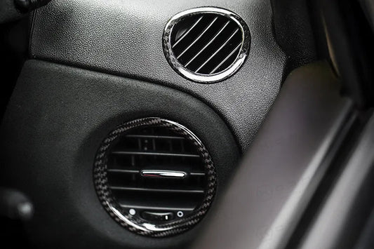 Abarth Fiat 500 Dashboard Air Vent Frame Cover - Carbon Fibre - Carbon Fibre Koshi Group Store