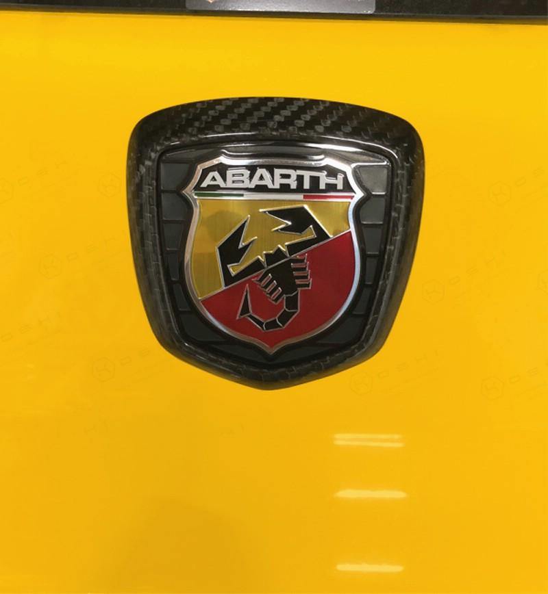 Abarth 500 / 595 / 695 Rear Logo Frame - Carbon Fibre - Abarth Tuning