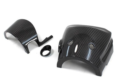 Abarth 500 / 595 / 695 Steering Wheel Shroud - Carbon Fibre - Abarth Tuning