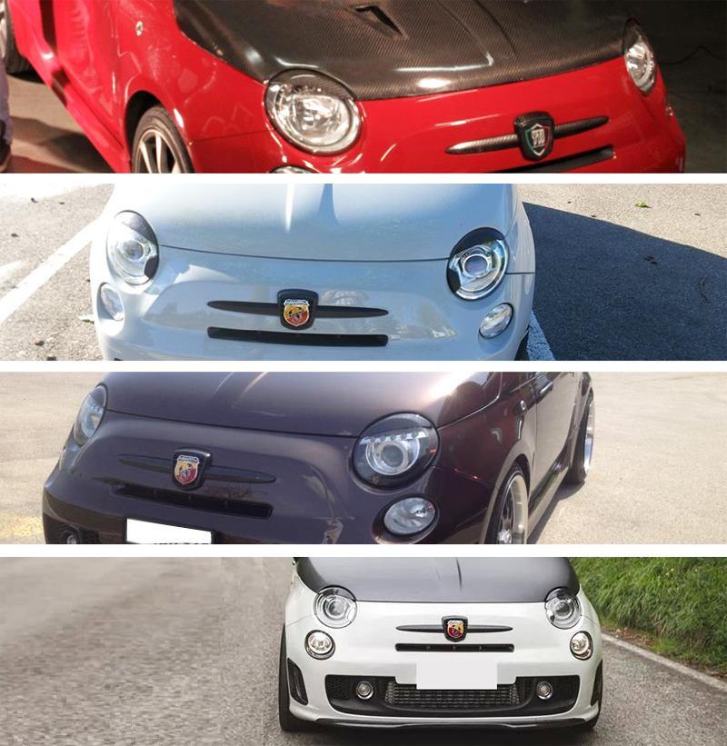 Abarth 500 Eyelids (Bad-Look Eyes) - Carbon Fibre - Abarth Tuning