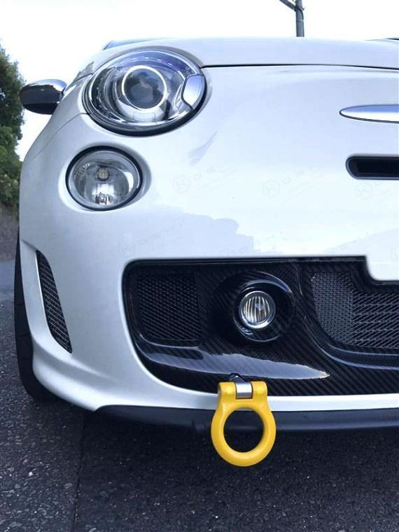 Abarth 500 Fog Lights Cover - Carbon Fibre - Abarth Tuning