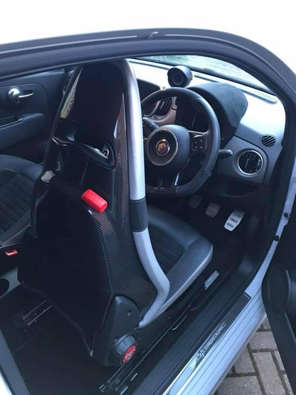 Abarth 500 / 595 / 695 Sabelt Seat Cover Shell - Carbon Fibre - Koshi Group Store