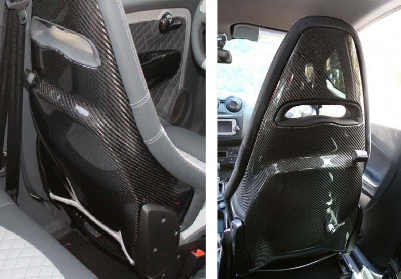 Abarth 500 / 595 / 695 Sabelt Seat Cover Shell - Carbon Fibre - Koshi Group Store