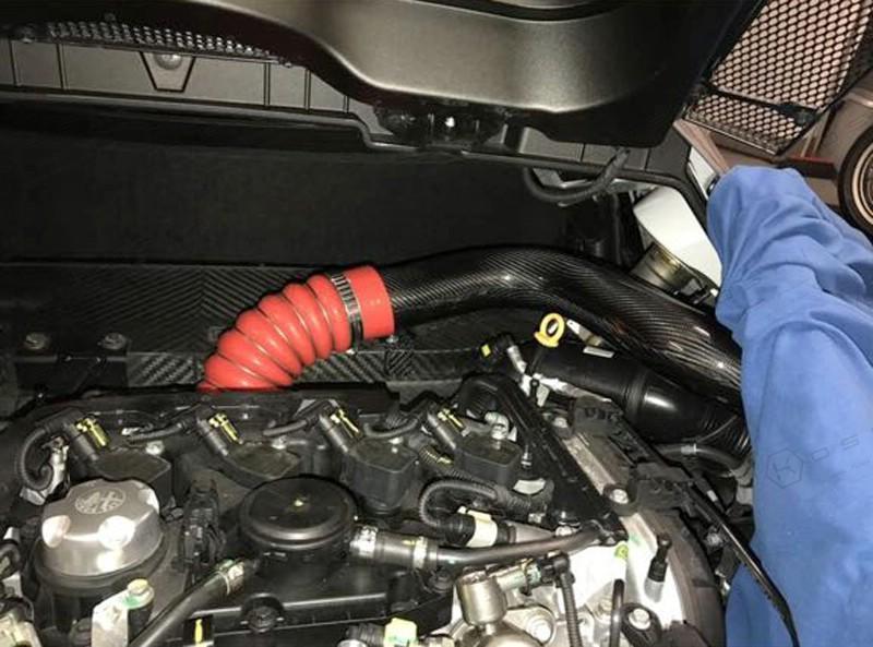 Alfa Romeo 4C Exhaust Manifold Cooling Duct - Carbon Fibre - TMC Motorsport