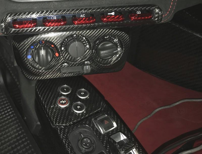 Alfa Romeo 4C Control Button Frame Cover - Carbon Fibre Koshi Group Store