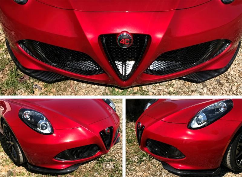 Alfa Romeo 4C Front Flaps Splitter Lips - Carbon Fibre Koshi Group Store