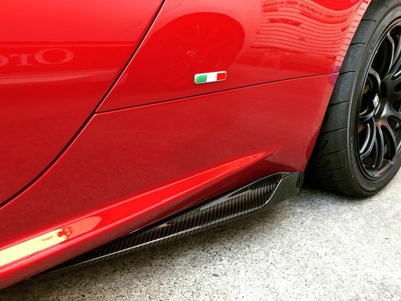 Alfa Romeo 4C Furia Shark Fin Side Skirts - Carbon Fibre - TMC Motorsport