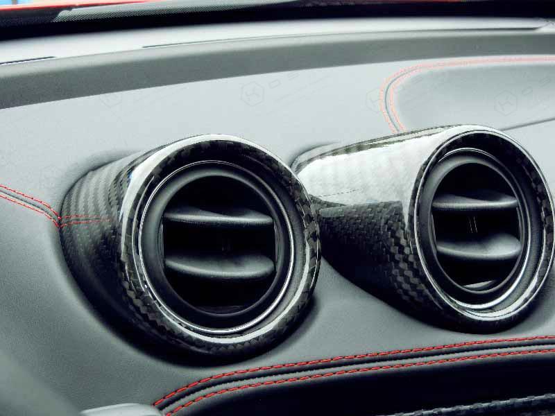 Alfa Romeo 4C Interior Air Vent Cover for Leather Dashboard - Carbon Fibre Koshi Group Store