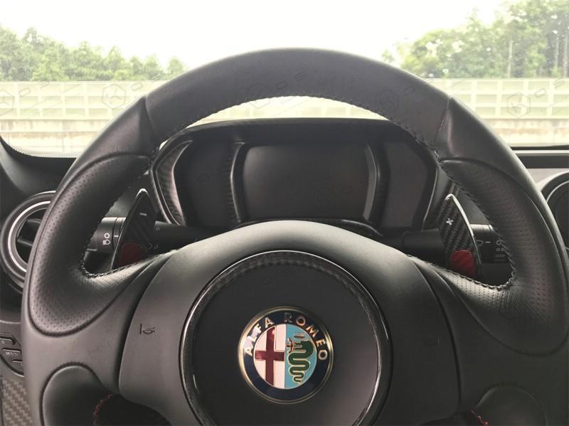 Alfa Romeo 4C Matte Instrument Gauge Frame - Carbon Fibre Koshi Group Store