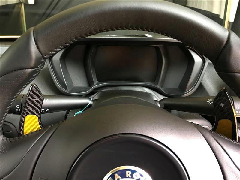 Alfa Romeo 4C Paddle Shifters - Carbon Fibre - TMC Motorsport