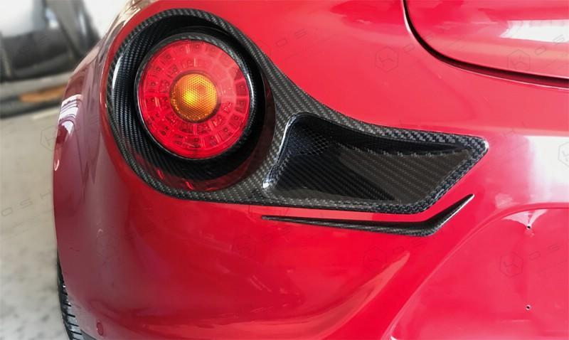 Alfa Romeo 4C Rear Frame Tail Light ,488 Ferrari Style - Carbon Fibre Koshi Group Store