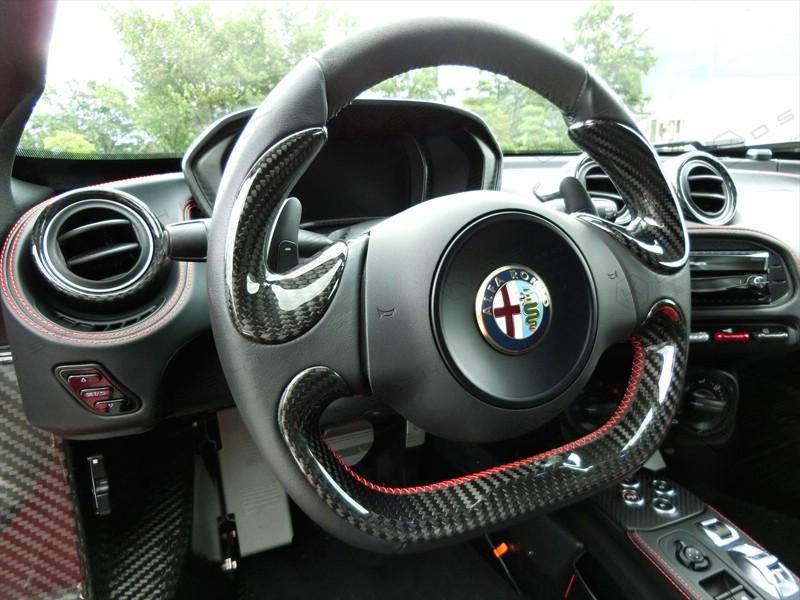 Alfa Romeo 4C Steering Wheel Side Covers Trim - Carbon Fibre - TMC Motorsport