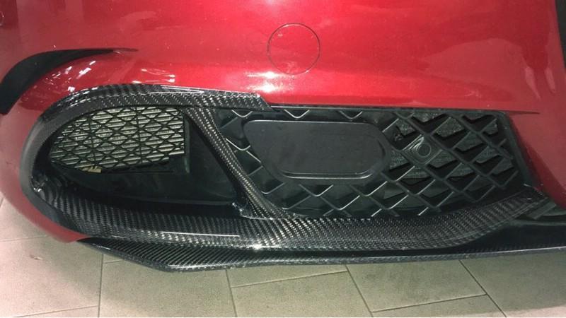 Alfa Romeo Giulia QV Aggressive Front Bumper Flaps - Carbon Fibre - TMC Motorsport