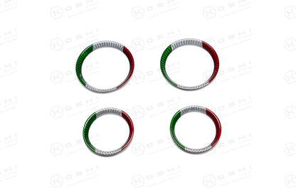 Alfa Romeo Giulia Air Vents Circles Cover - Carbon Fibre - TMC Motorsport