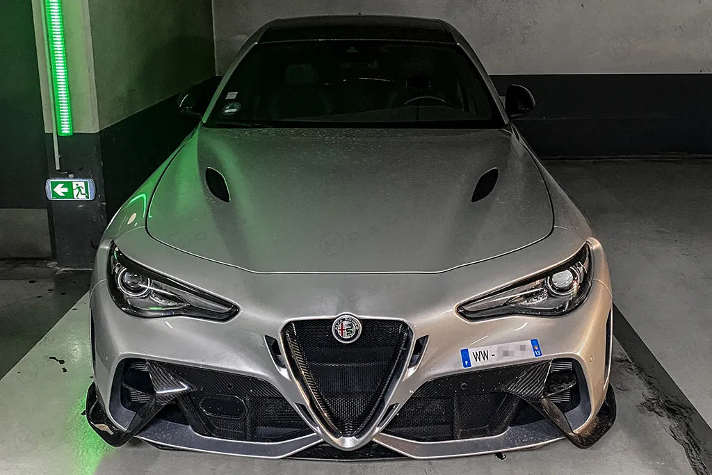 Alfa Romeo Giulia GTAm Style Front Bumper - Carbon Fibre - TMC Motorsport