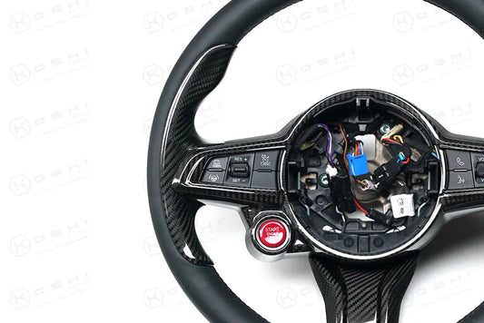 Alfa Romeo Giulia QV / Stelvio QV Thumb Grips Cover – 2020-ongoing - Carbon Fibre Koshi Group Store
