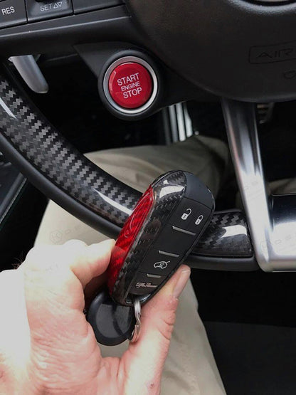 Alfa Romeo Giulia / Stelvio Steering Wheel Sides Cover - Carbon Fibre - TMC Motorsport