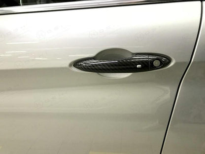 Alfa Romeo Giulia / Stelvio Outside Door Handles Cover Trim - Carbon Fibre - Koshi Group Store