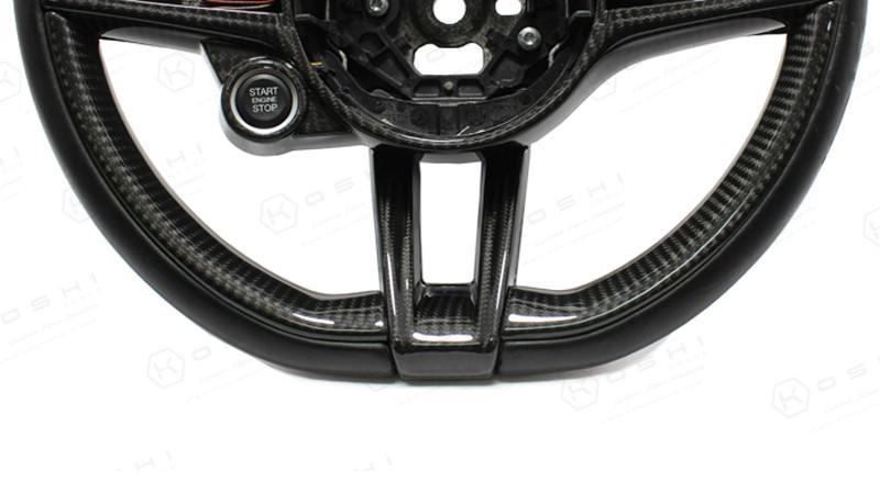 Alfa Romeo Giulia / Stelvio Steering Wheel Sides Cover - Carbon Fibre Koshi Group Store