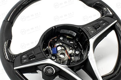 Alfa Romeo Giulia / Stelvio Steering Wheel Thumb Grips Cover - Carbon Fibre Koshi Group Store