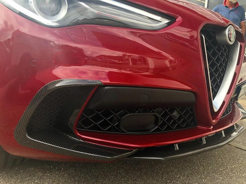 Alfa Romeo Stelvio QV Front Bumper Flaps - Carbon Fibre Koshi Group Store