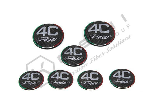 Alfa Romeo 4C Emblem Cover KIT - Carbon Fibre - Koshi Group Store