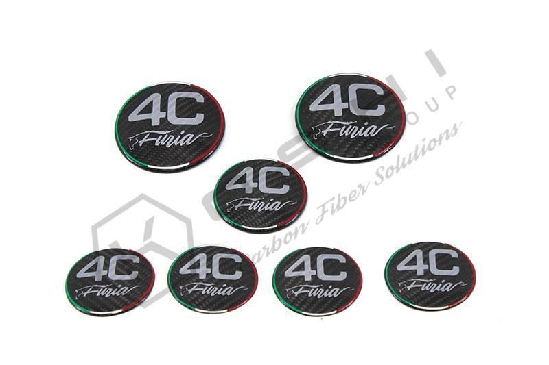 Alfa Romeo 4C Emblem Cover KIT - Carbon Fibre - TMC Motorsport